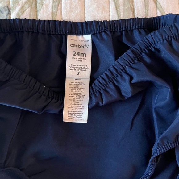 NWT- Carter's Blue and Gold Sparkle Dress (24m) - Picture 9 of 9